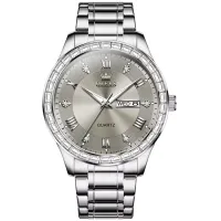 OLEVS 9906 Quartz Men's Watch Classic Fashion Men's Business Waterproof Stainless Steel Diamond dial Top Luxury Brand Men Watch